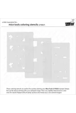 LAWN FAWN LAWN FAWN MICE TOOLS COLORING STENCIL SET