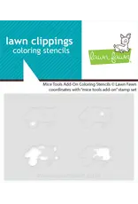 LAWN FAWN LAWN FAWN MICE TOOLS ADD-ON COLORING STENCIL