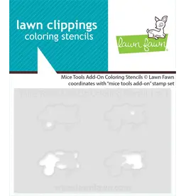 LAWN FAWN LAWN FAWN MICE TOOLS ADD-ON COLORING STENCIL