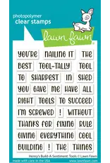 LAWN FAWN LAWN FAWN HENRY'S BUILD-A-SENTIMENT: TOOLS CLEAR STAMP SET