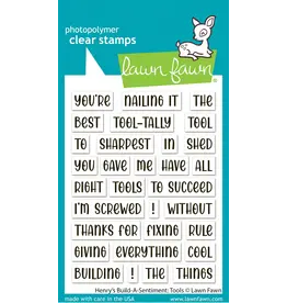 LAWN FAWN LAWN FAWN HENRY'S BUILD-A-SENTIMENT: TOOLS CLEAR STAMP SET