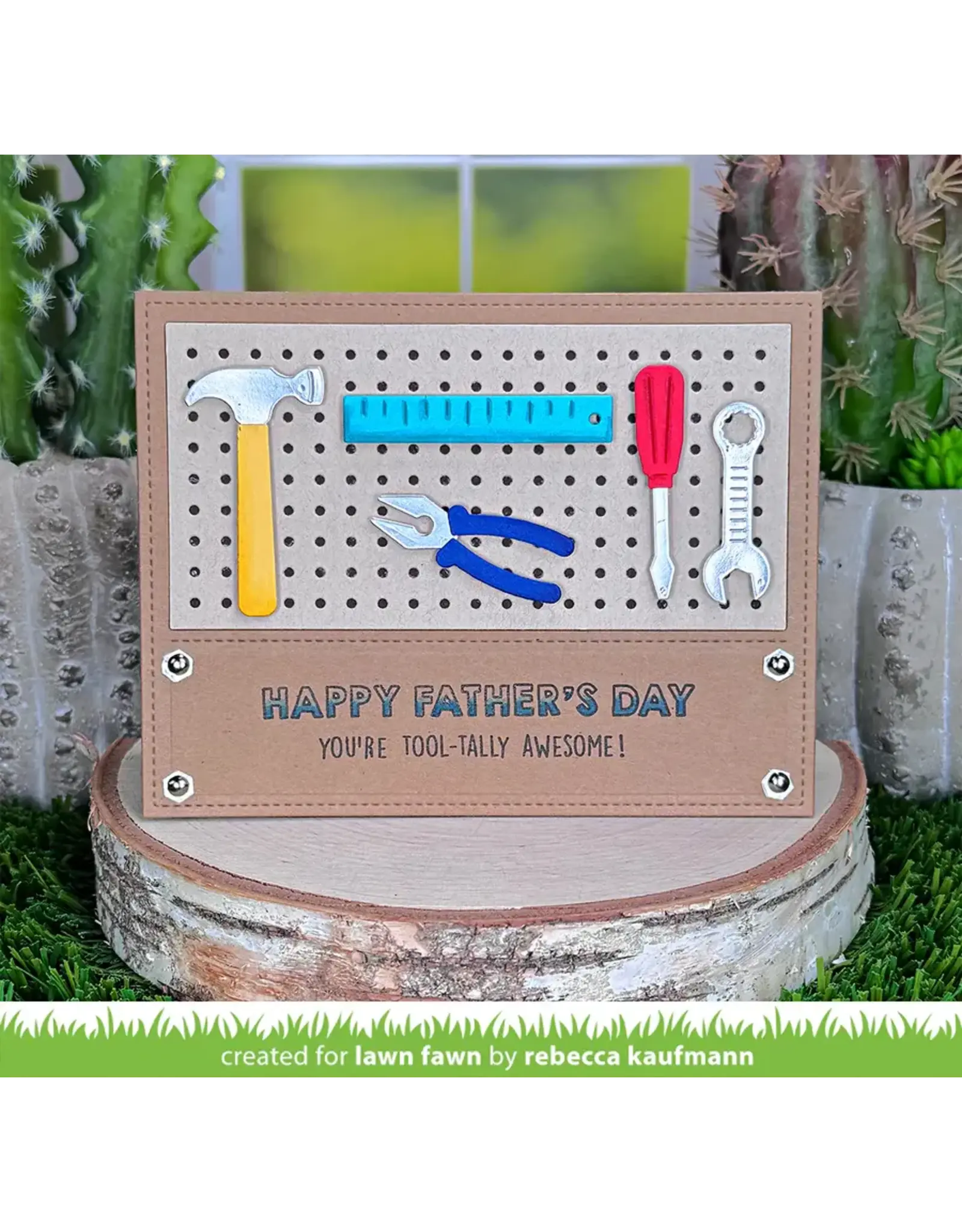 LAWN FAWN LAWN FAWN HENRY'S BUILD-A-SENTIMENT: TOOLS CLEAR STAMP SET