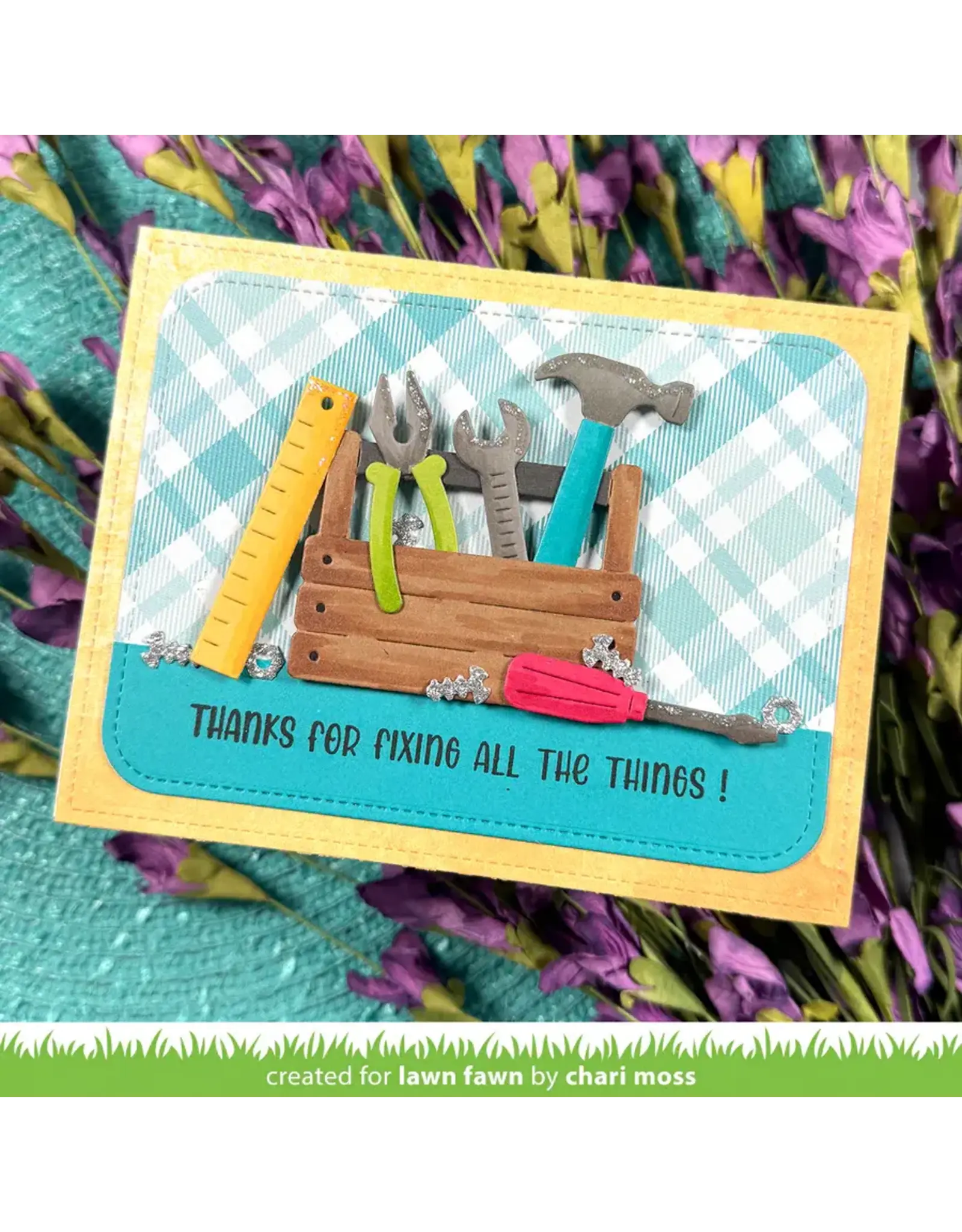 LAWN FAWN LAWN FAWN HENRY'S BUILD-A-SENTIMENT: TOOLS CLEAR STAMP SET