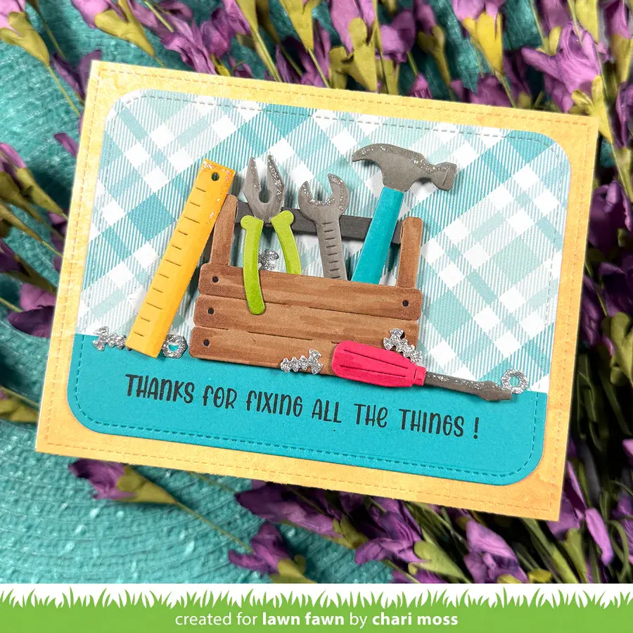 LAWN FAWN LAWN FAWN HENRY'S BUILD-A-SENTIMENT: TOOLS CLEAR STAMP SET