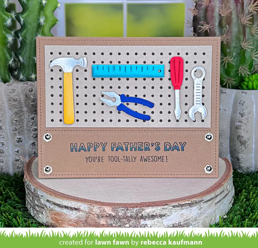 LAWN FAWN LAWN FAWN HENRY'S BUILD-A-SENTIMENT: TOOLS CLEAR STAMP SET