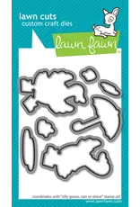 LAWN FAWN LAWN FAWN SILLY GOOSE, RAIN OR SHINE! DIE SET