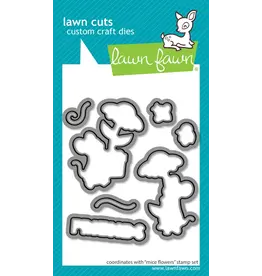 LAWN FAWN LAWN FAWN MICE FLOWERS DIE SET