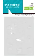 LAWN FAWN LAWN FAWN MICE FLOWERS COLORING STENCIL SET