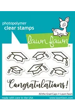 LAWN FAWN LAWN FAWN GRAD CAPS CLEAR STAMP SET