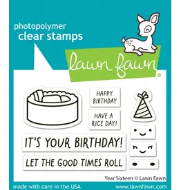 LAWN FAWN LAWN FAWN YEAR SIXTEEN CLEAR STAMP SET