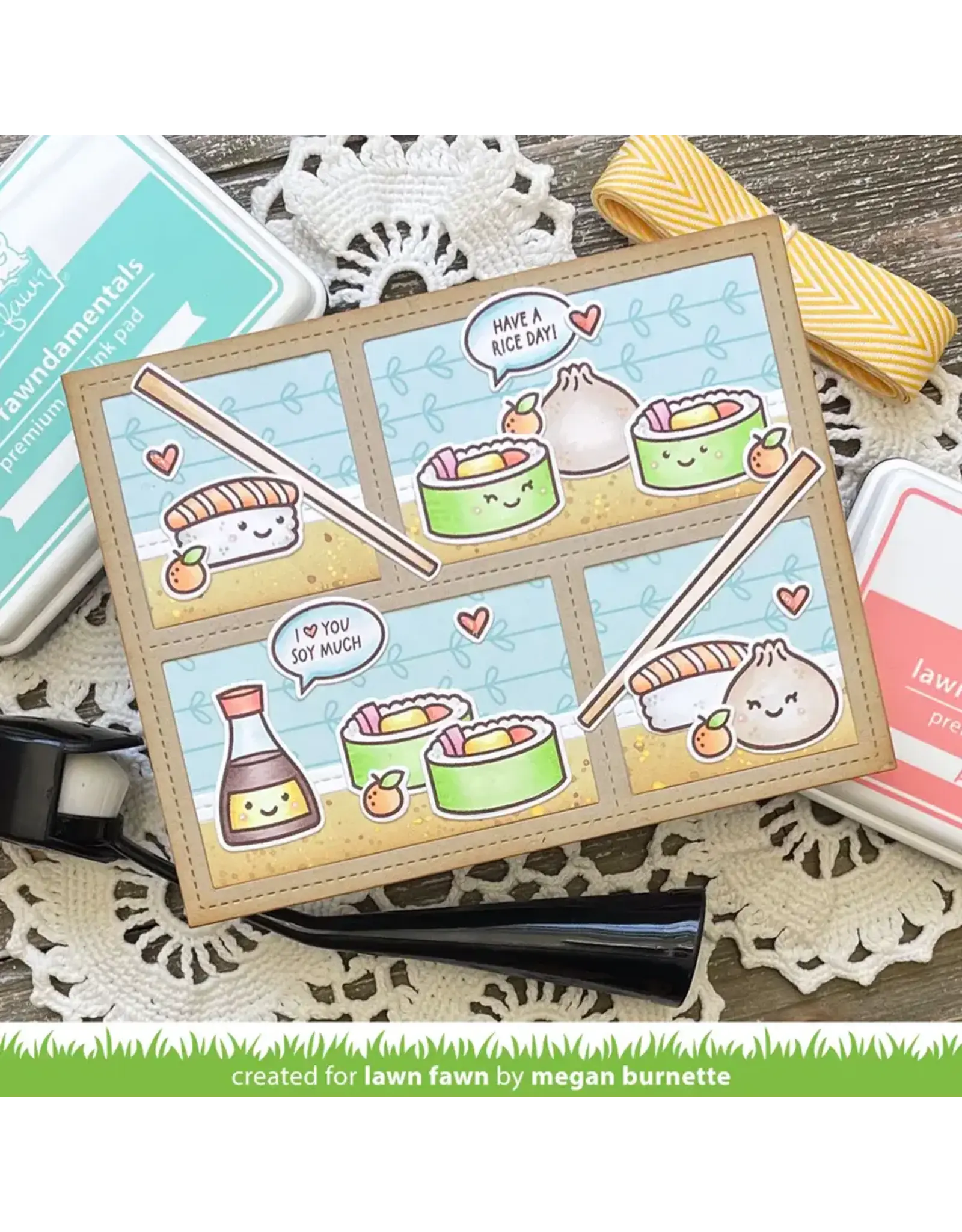 LAWN FAWN LAWN FAWN YEAR SIXTEEN CLEAR STAMP SET