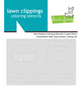 LAWN FAWN LAWN FAWN YEAR SIXTEEN COLORING STENCIL SET