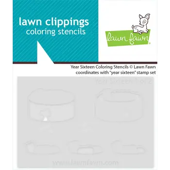 LAWN FAWN LAWN FAWN YEAR SIXTEEN COLORING STENCIL SET