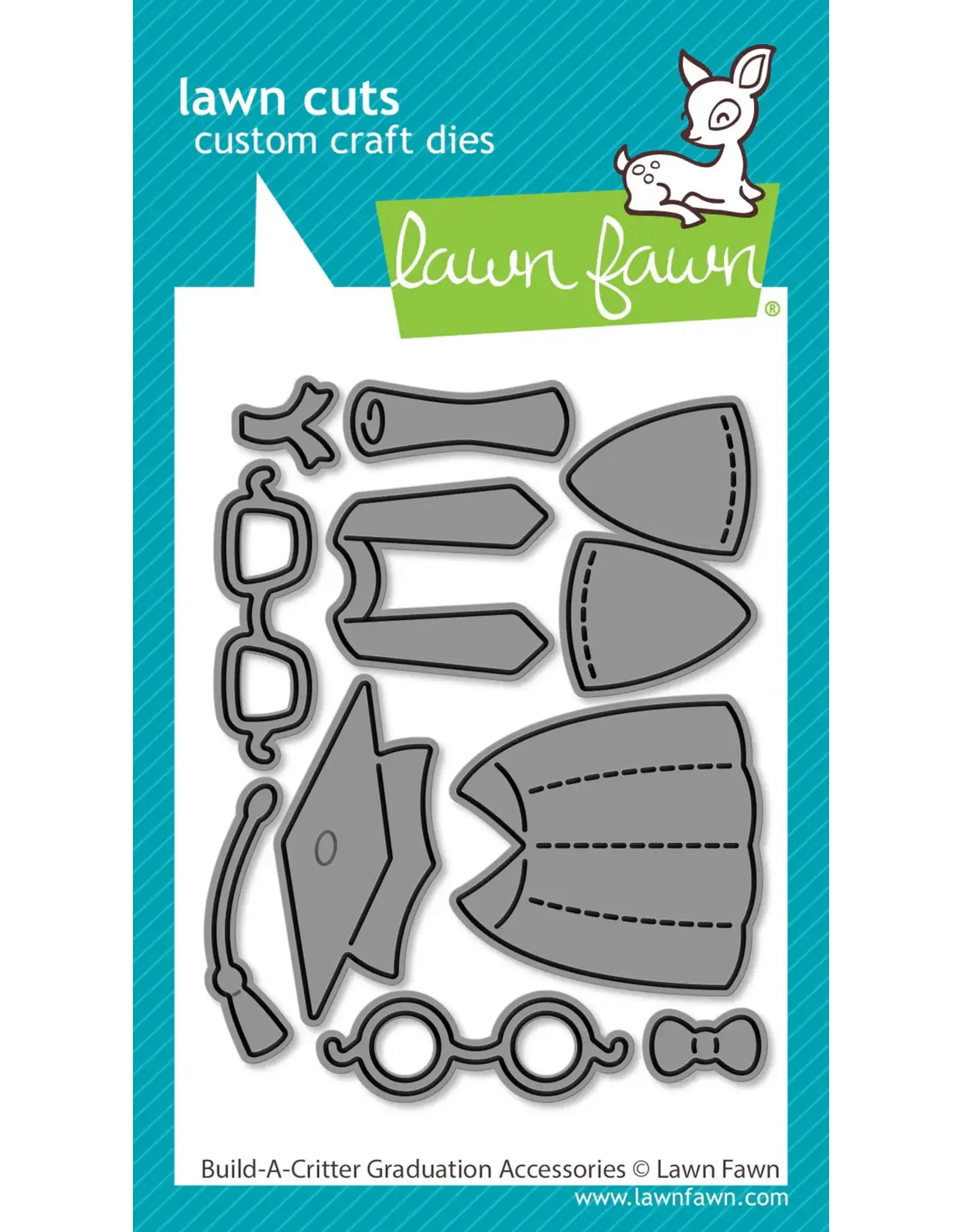 LAWN FAWN LAWN FAWN BUILD-A-CRITTER GRADUATION ACCESSORIES DIE SET