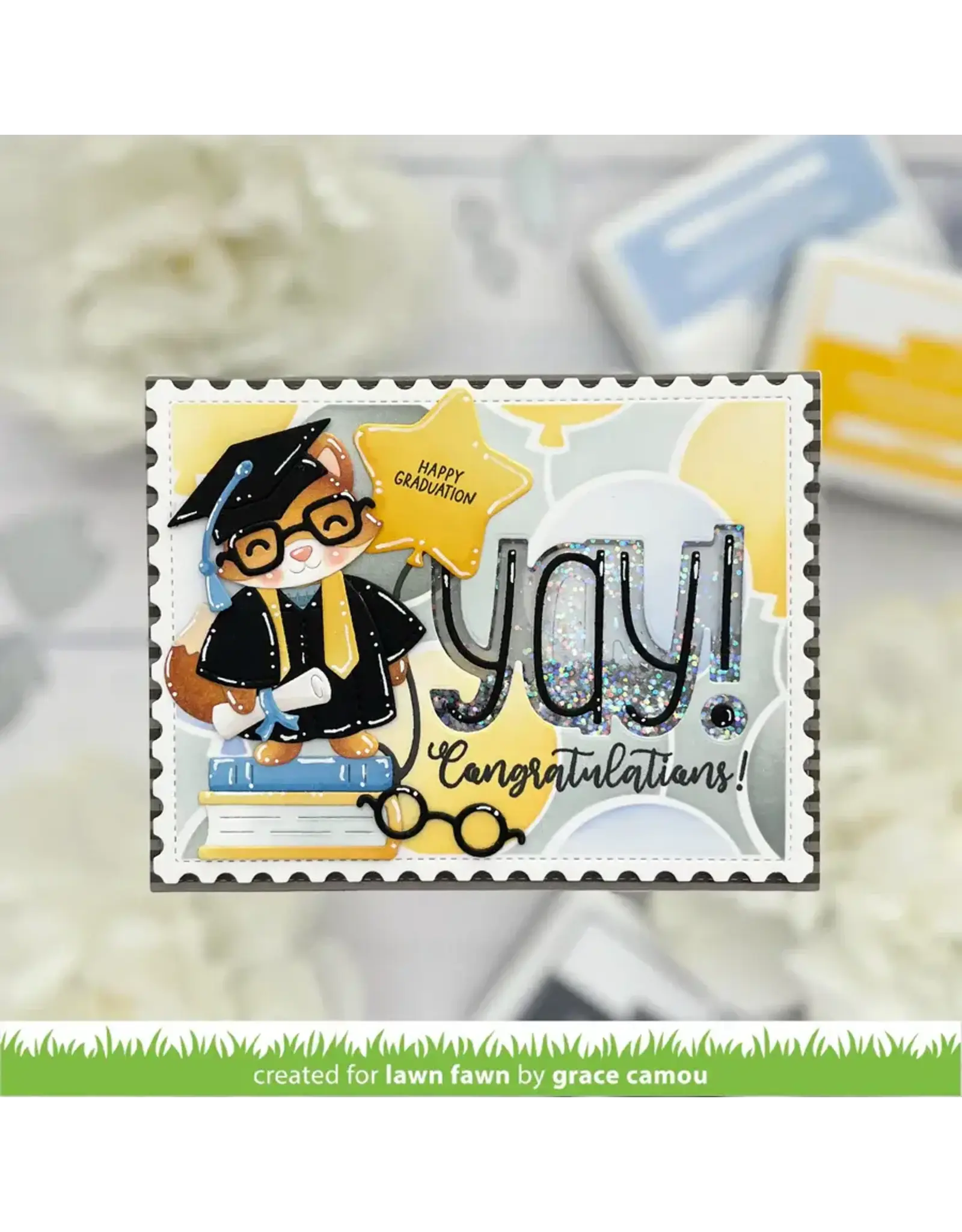 LAWN FAWN LAWN FAWN BUILD-A-CRITTER GRADUATION ACCESSORIES DIE SET