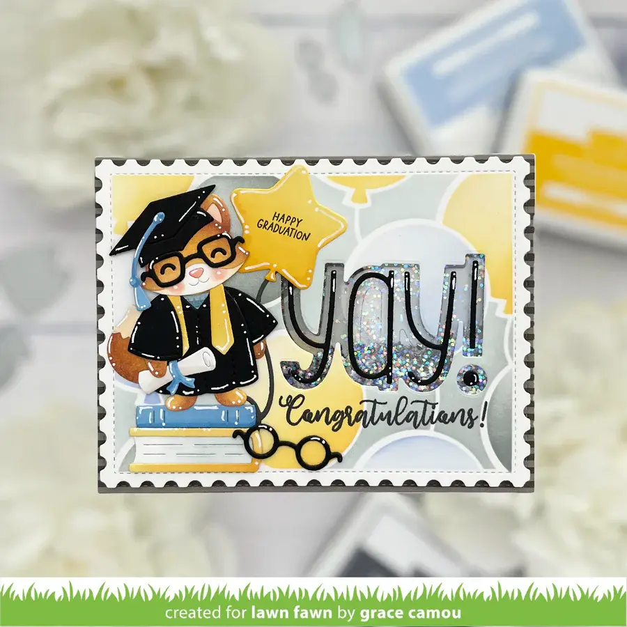 LAWN FAWN LAWN FAWN BUILD-A-CRITTER GRADUATION ACCESSORIES DIE SET