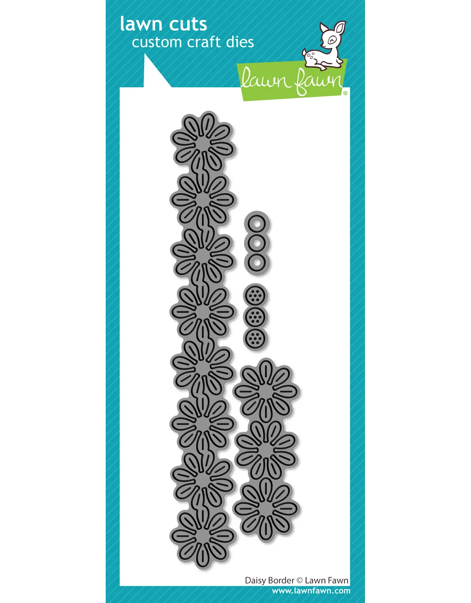LAWN FAWN LAWN FAWN DAISY BORDER DIE SET