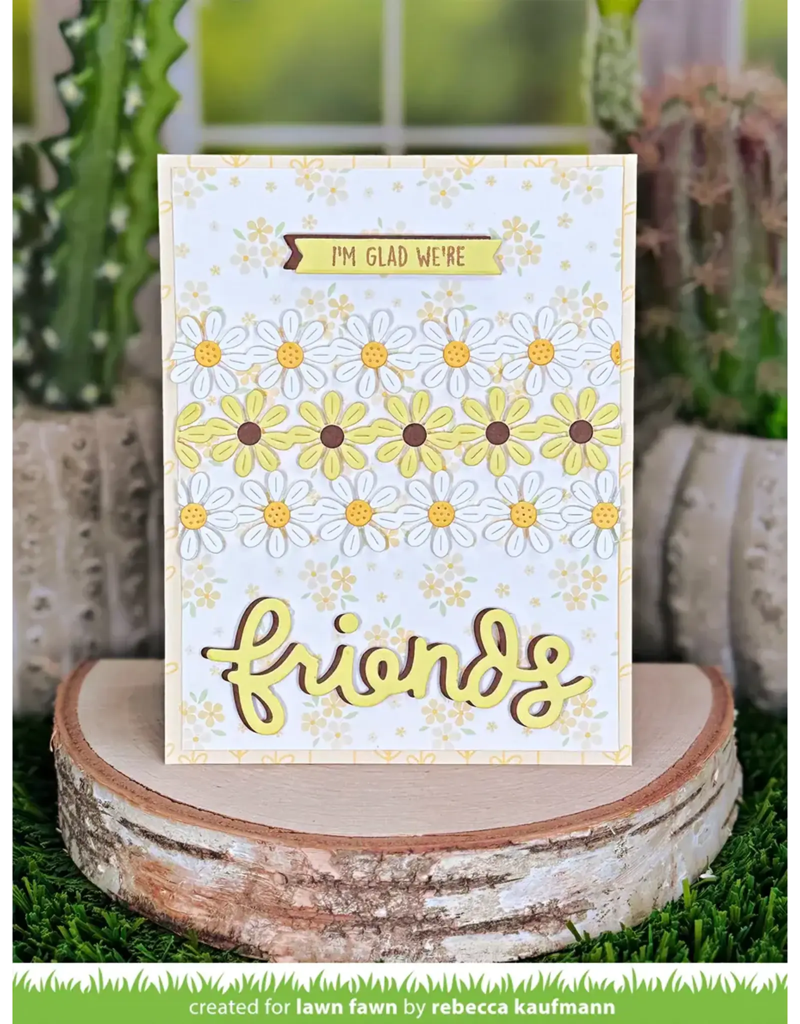 LAWN FAWN LAWN FAWN DAISY BORDER DIE SET