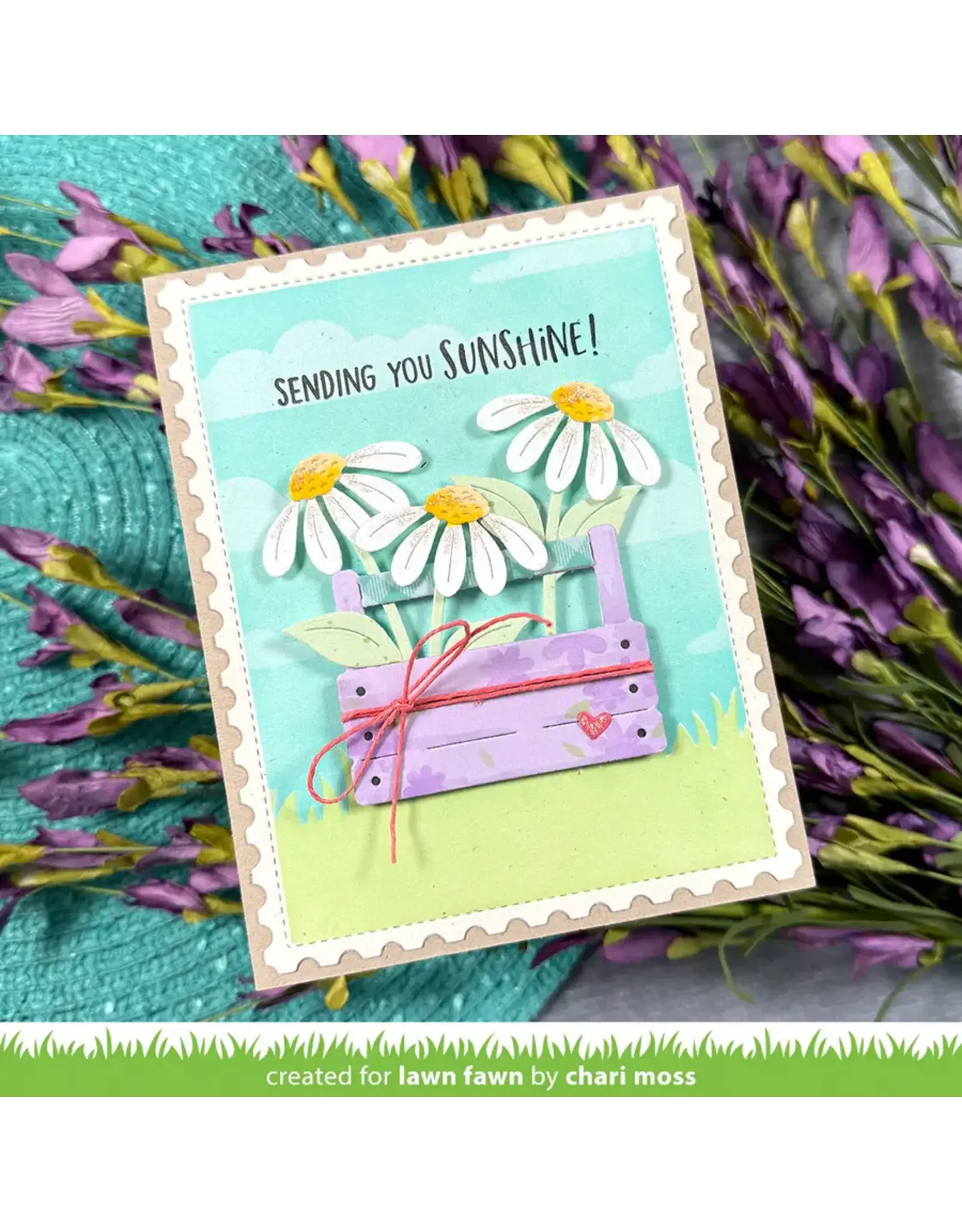 LAWN FAWN LAWN FAWN BIG BLOSSOM FLOWERS DIE SET