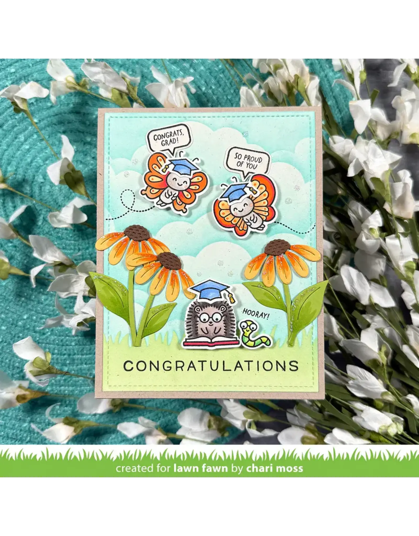 LAWN FAWN LAWN FAWN BIG BLOSSOM FLOWERS DIE SET