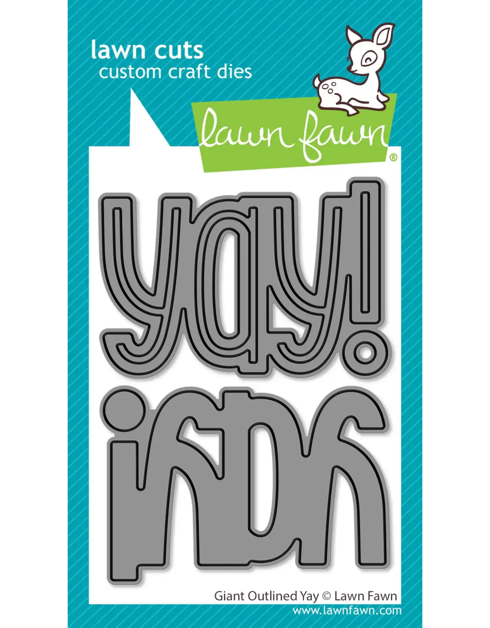 LAWN FAWN LAWN FAWN GIANT OUTLINED YAY DIE SET