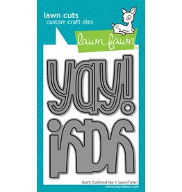 LAWN FAWN LAWN FAWN GIANT OUTLINED YAY DIE SET