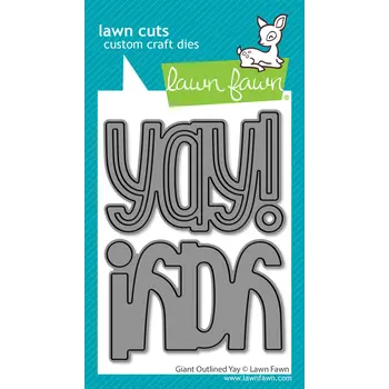 LAWN FAWN LAWN FAWN GIANT OUTLINED YAY DIE SET