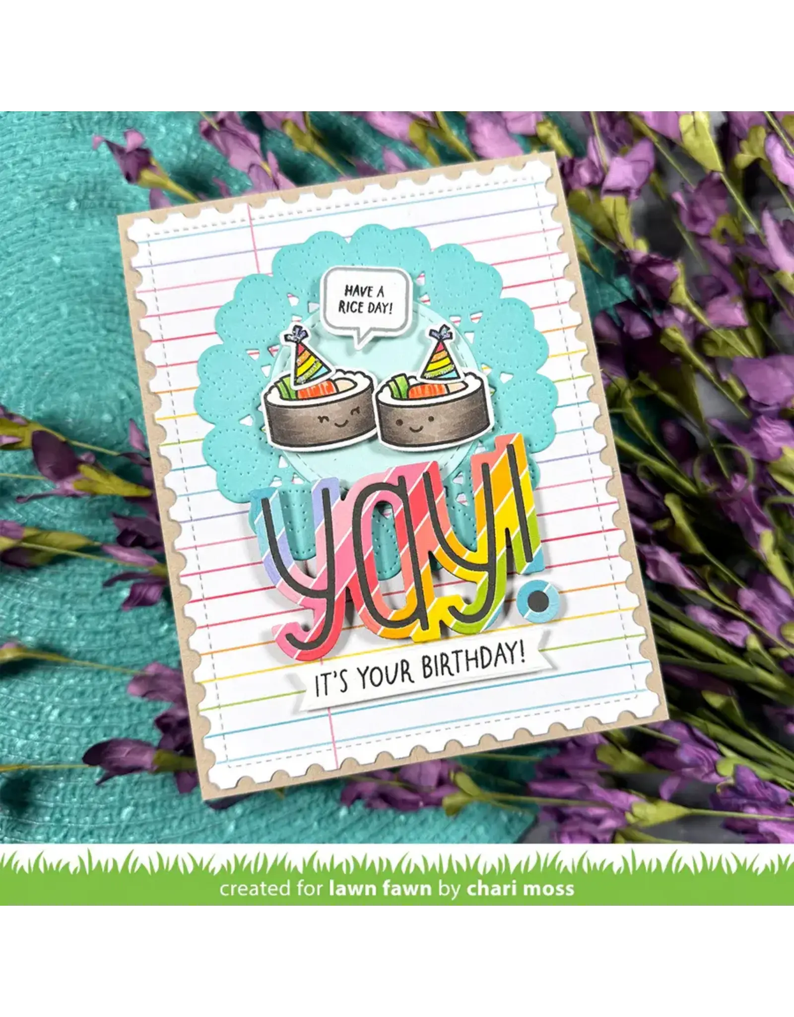 LAWN FAWN LAWN FAWN GIANT OUTLINED YAY DIE SET