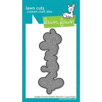 LAWN FAWN LAWN FAWN SCRIPTY FRIENDS OUTLINE ADD-ON DIE SET