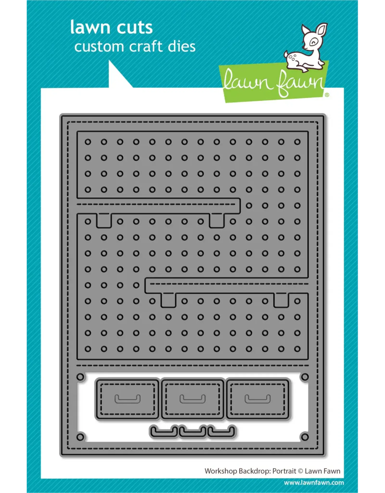 LAWN FAWN LAWN FAWN WORKSHOP BACKDROP: PORTRAIT DIE SET