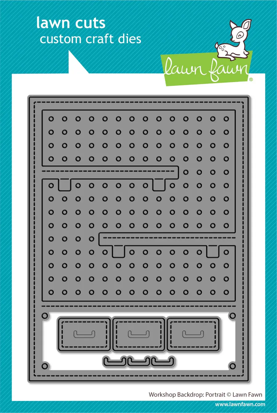 LAWN FAWN LAWN FAWN WORKSHOP BACKDROP: PORTRAIT DIE SET