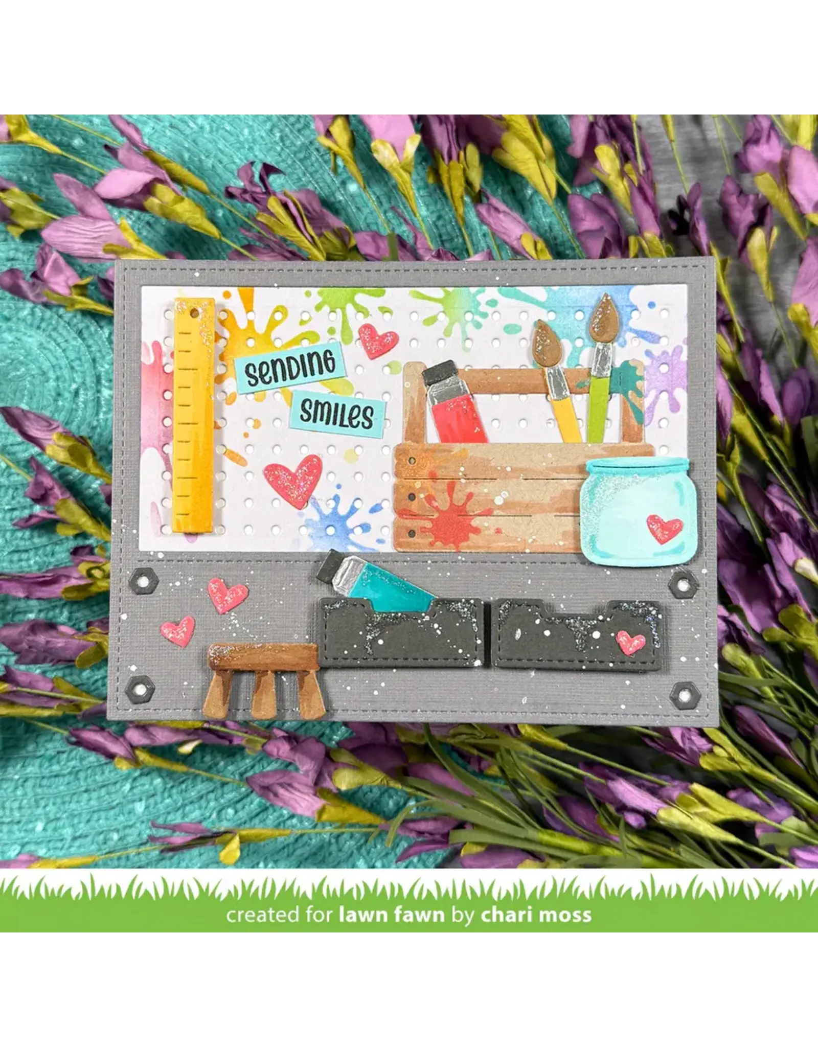 LAWN FAWN LAWN FAWN WORKSHOP BACKDROP: LANDSCAPE DIE SET