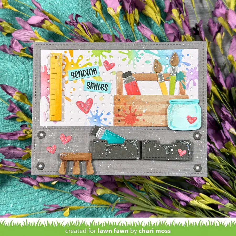 LAWN FAWN LAWN FAWN WORKSHOP BACKDROP: LANDSCAPE DIE SET