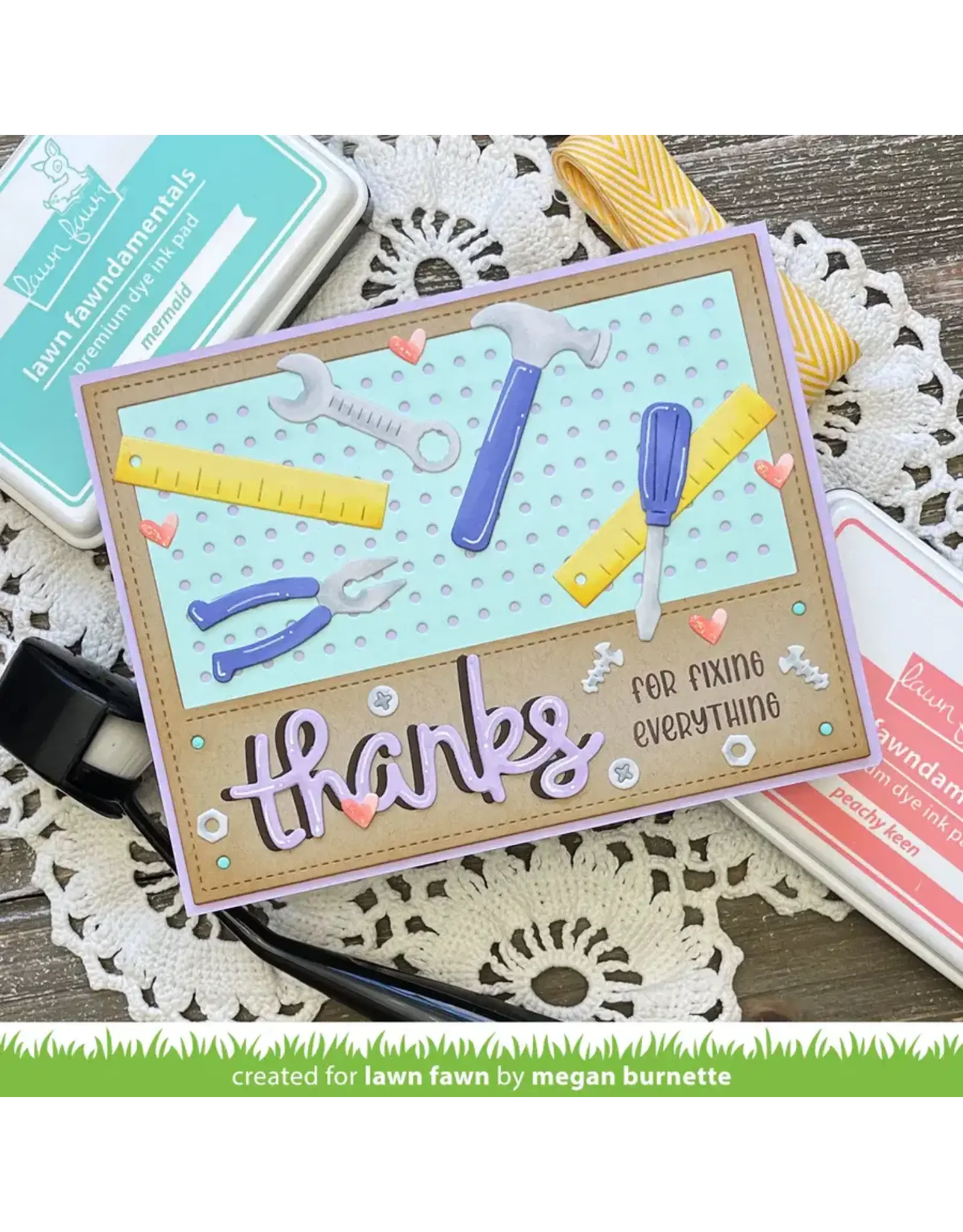 LAWN FAWN LAWN FAWN WORKSHOP BACKDROP: LANDSCAPE DIE SET