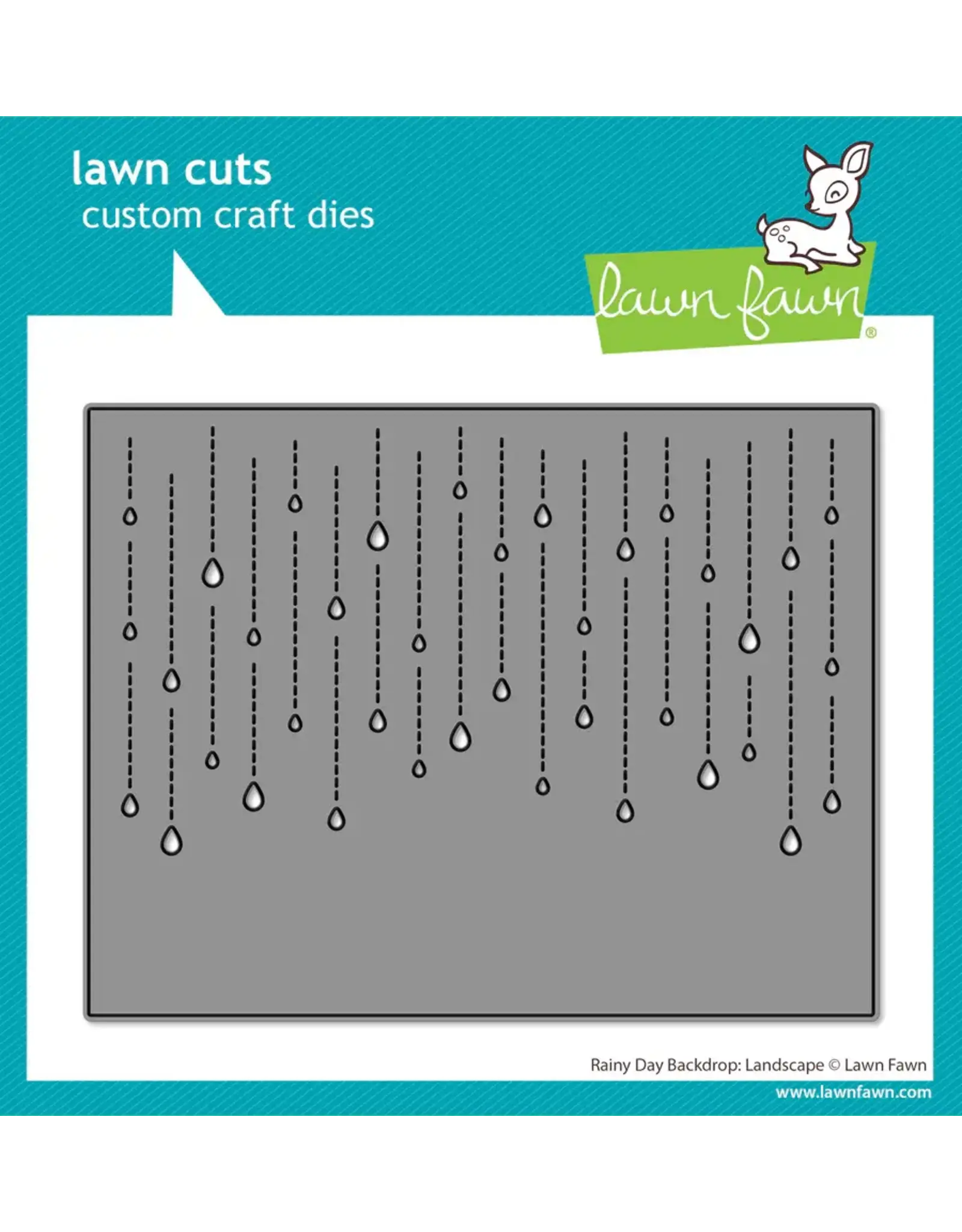 LAWN FAWN LAWN FAWN RAINY DAY BACKDROP: LANDSCAPE DIE SET