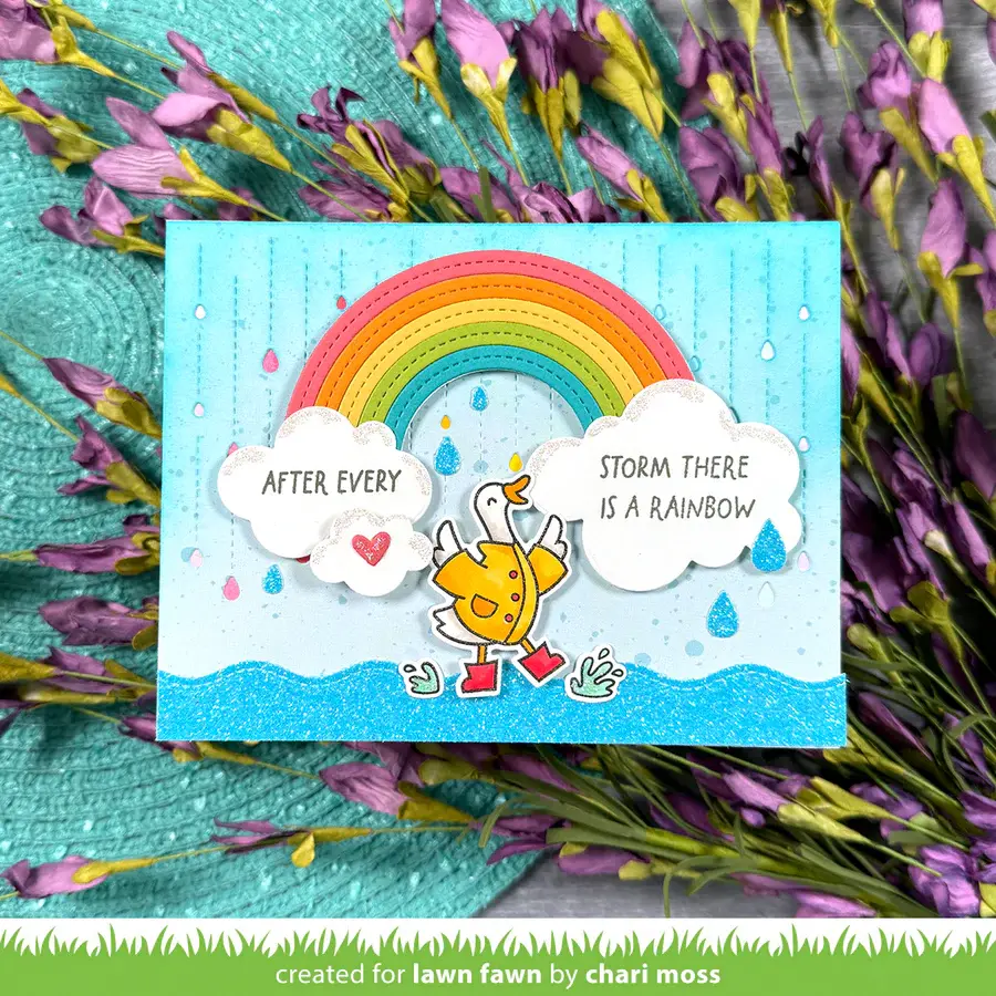 LAWN FAWN LAWN FAWN RAINY DAY BACKDROP: LANDSCAPE DIE SET
