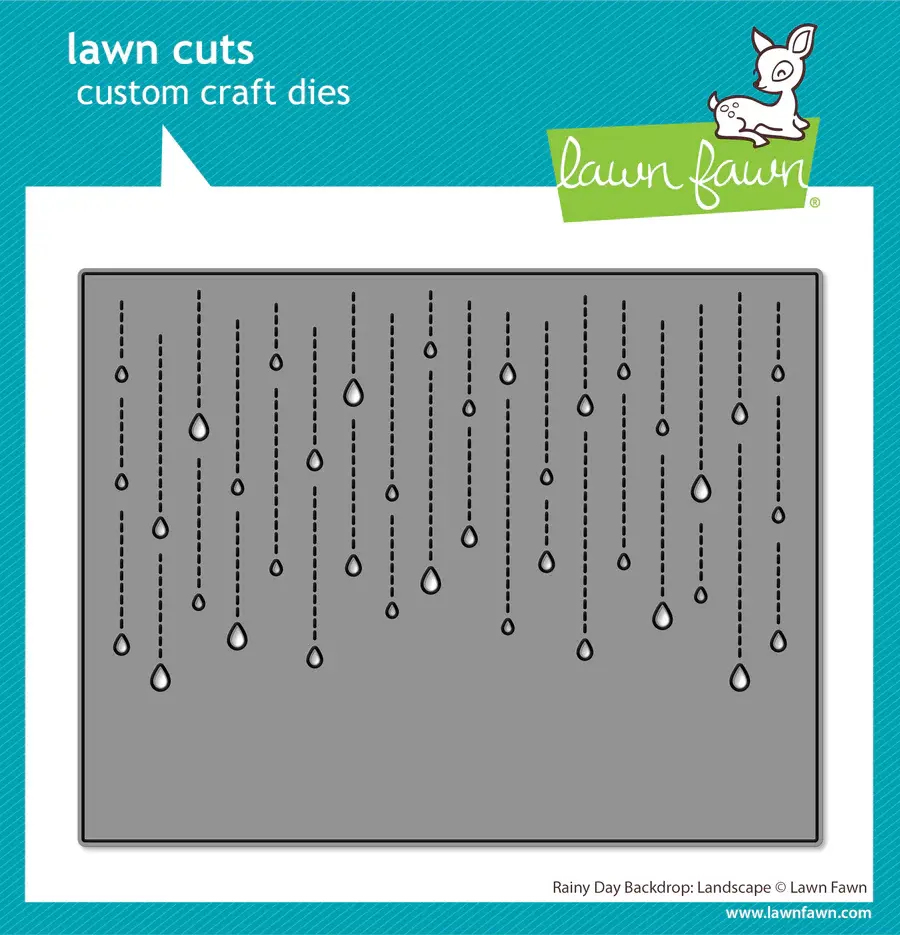 LAWN FAWN LAWN FAWN RAINY DAY BACKDROP: LANDSCAPE DIE SET