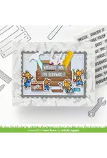 LAWN FAWN LAWN FAWN TOOL TIME 6x6 BACKGROUND STENCIL SET 2/PK