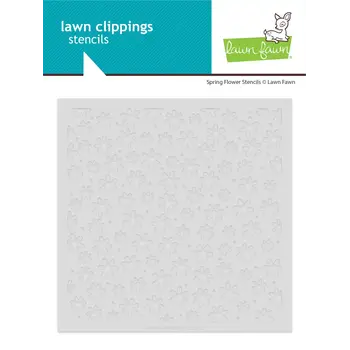 LAWN FAWN LAWN FAWN SPRING FLOWERS 6x6 STENCIL SET 3/PK