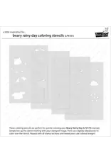 LAWN FAWN LAWN FAWN BEARY RAINY DAY COLORING STENCIL SET