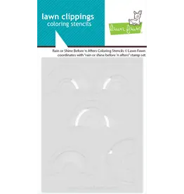 LAWN FAWN LAWN FAWN RAIN OR SHINE BEFORE 'N AFTERS COLORING STENCIL SET