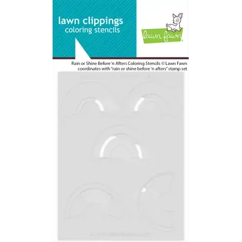 LAWN FAWN LAWN FAWN RAIN OR SHINE BEFORE 'N AFTERS COLORING STENCIL SET