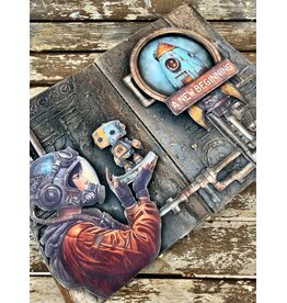 ANTONIS TZANIDAKIS ART JOURNAL BOOK PAGES A NEW BEGINNING MAY 15 2026 18h-21h