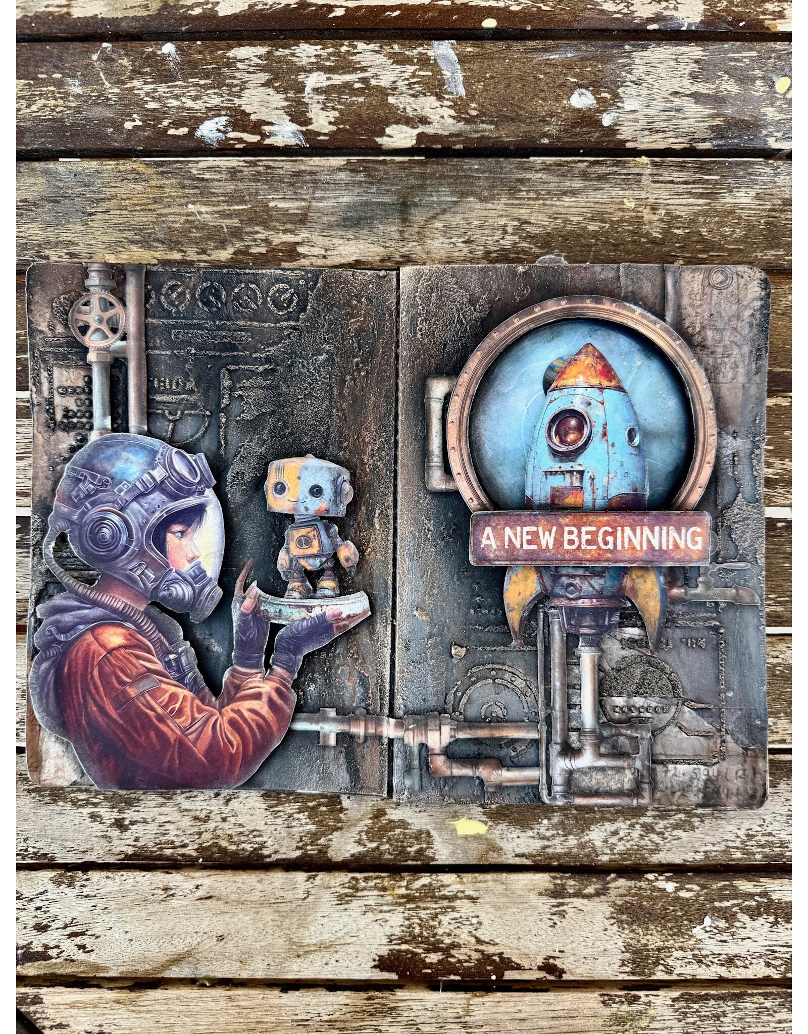 ANTONIS TZANIDAKIS ART JOURNAL BOOK PAGES A NEW BEGINNING MAY 15 2026 18h-21h