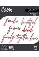 SIZZIX SIZZIX TIM HOLTZ THINLITS HANDWRITTEN LOVE DIE SET