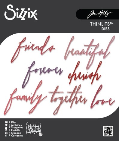 SIZZIX SIZZIX TIM HOLTZ THINLITS HANDWRITTEN LOVE DIE SET