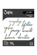 SIZZIX SIZZIX TIM HOLTZ THINLITS HANDWRITTEN JOURNEY DIE SET