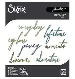 SIZZIX SIZZIX TIM HOLTZ THINLITS HANDWRITTEN JOURNEY DIE SET