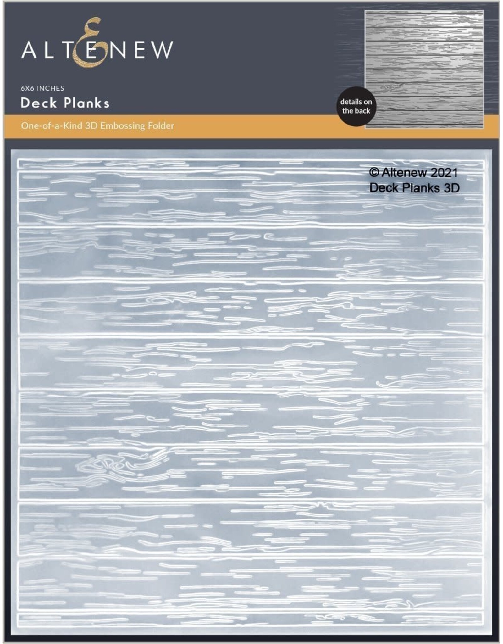 ALTENEW ALTENEW DECK PLANKS ONE OF A KIND 3D EMBOSSING FOLDER