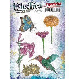 PAPER ARTSY PAPER ARTSY ECLECTICA GWEN LAFLEUR EGL51 CLING STAMP SET